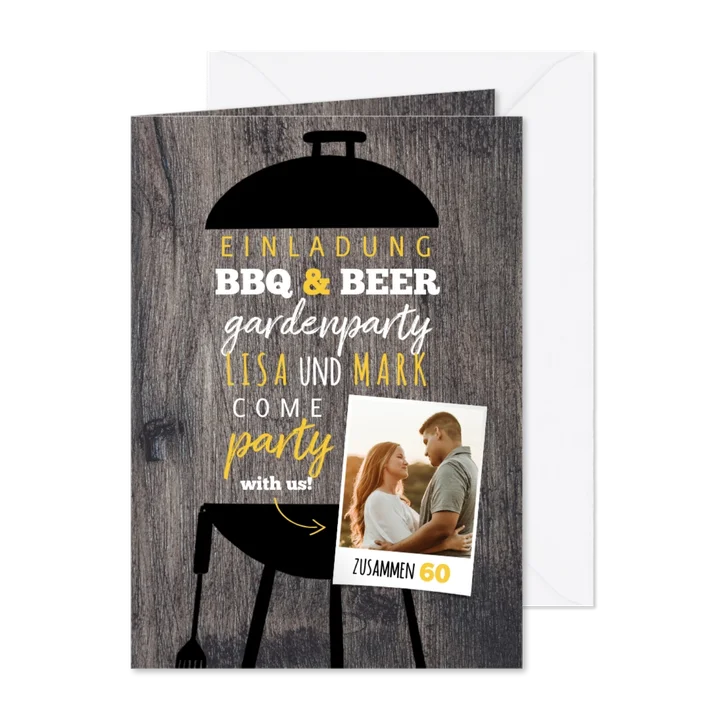 Einladung zur Geburtstagsparty BBQ & BEER