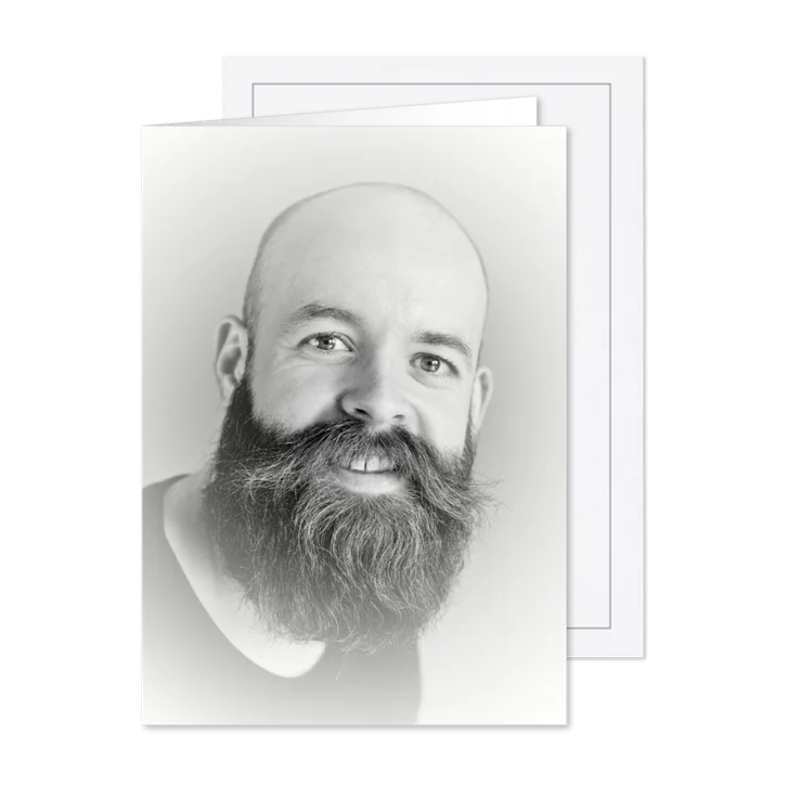 Einladung zur Trauerfeier großflächiges Foto