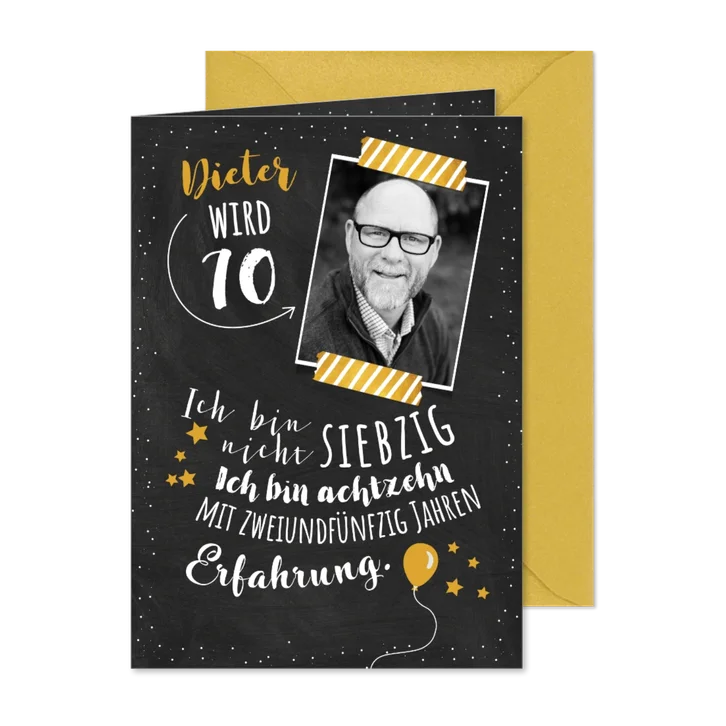 Einladungskarte Geburtstag Erfahrung 70