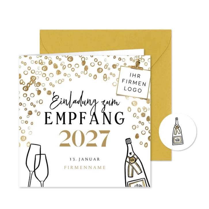 Einladungskarte Neujahrsempfang 2027