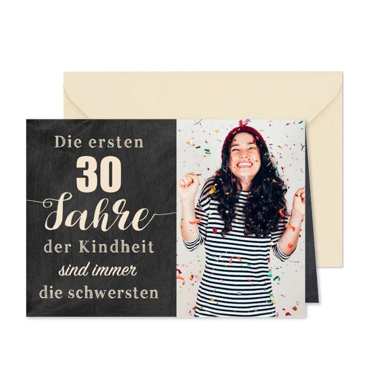 Einladungskarte zum Geburtstag Kindheit 30