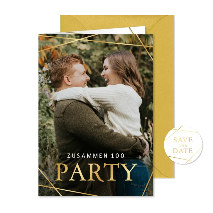 Fotoeinladung zum Geburtstag 'Zusammen 100-Party'