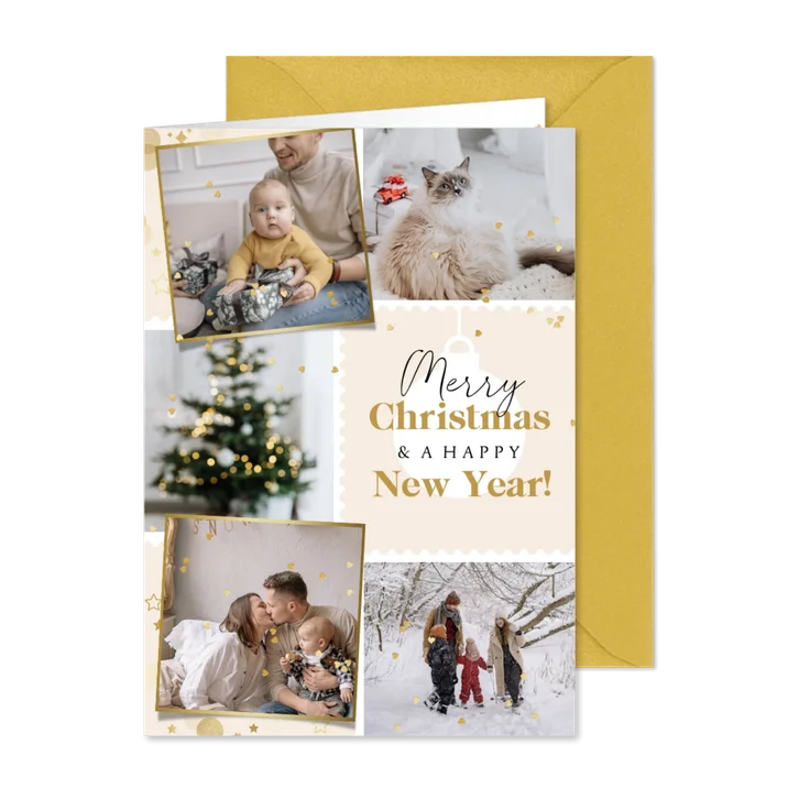 Fotogrußkarte Weihnachten 'Merry Christmas'