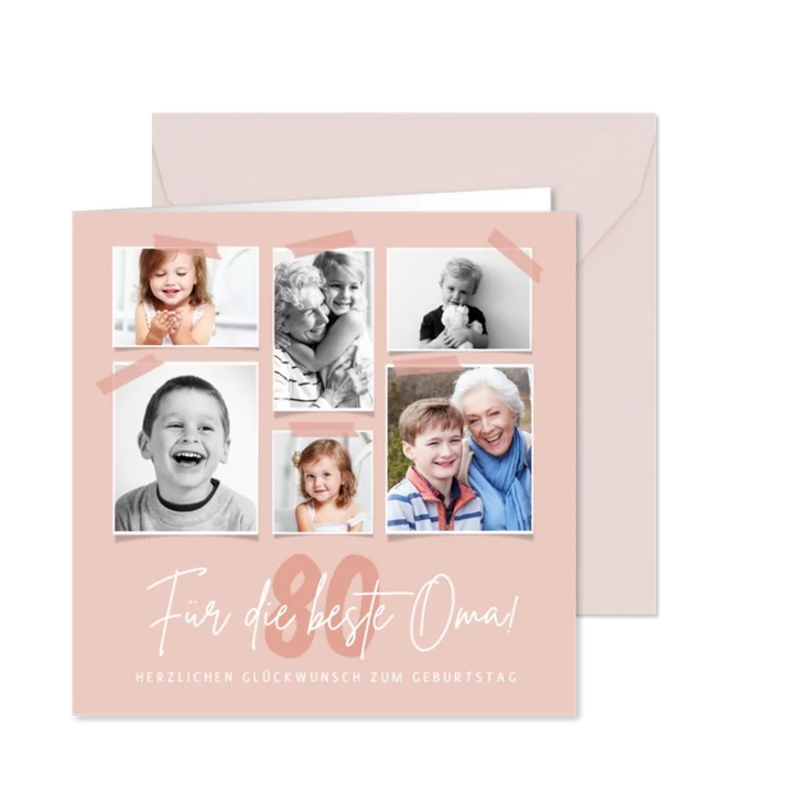 Fotokarte Glückwunsch zum Geburtstag Oma