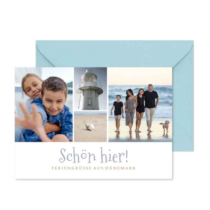 Fotokarte Urlaub Dänemark Leuchtturm