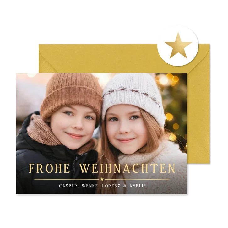Fotokarte Weihnachtsgruß