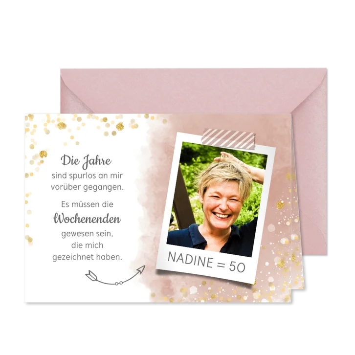 Geburtstagseinladung Foto mit Spruch Wochenenden