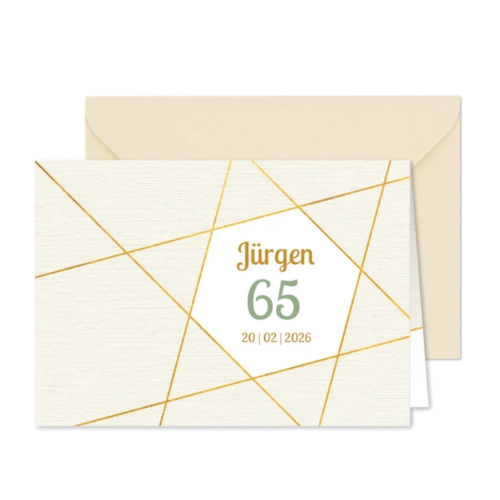 Geburtstagseinladung grafisch mit wählbarem Hintergrund