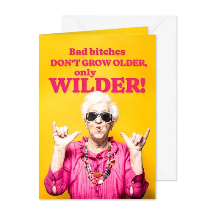 Geburtstagskarte 'Bad bitches'
