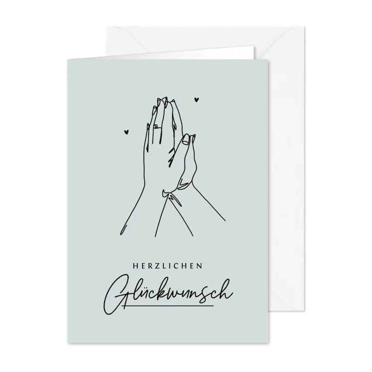 Glückwunschkarte zur Konfirmation / Kommunion