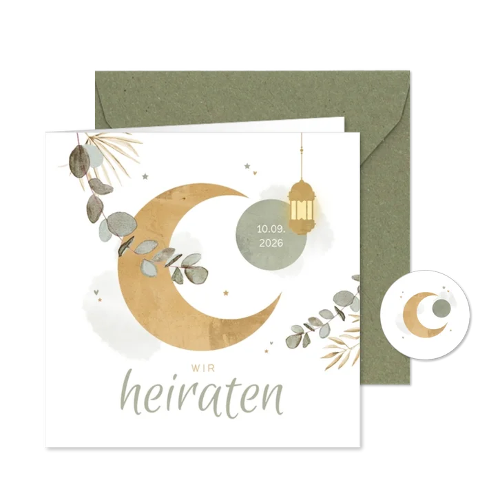Hochzeitseinladung Arabian Vibes