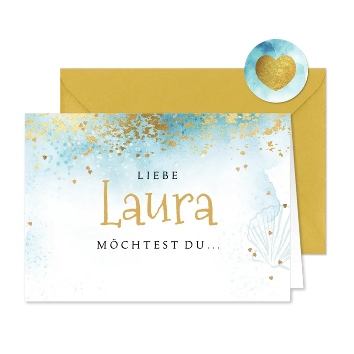 Karte Trauzeugin Beachlook