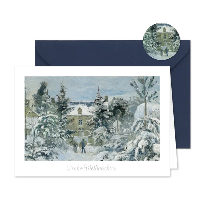 Kunstkarte Weihnachten Wintermotiv