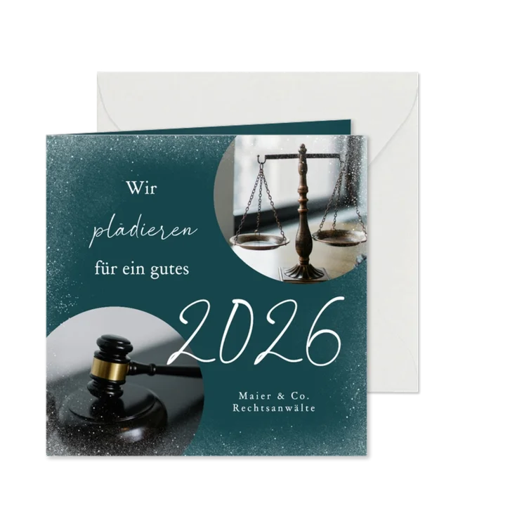 Neujahrskarte für Juristen eigene Fotos
