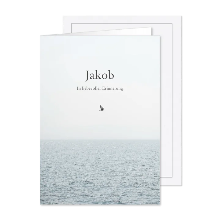 Sterbebild Himmel und Meer