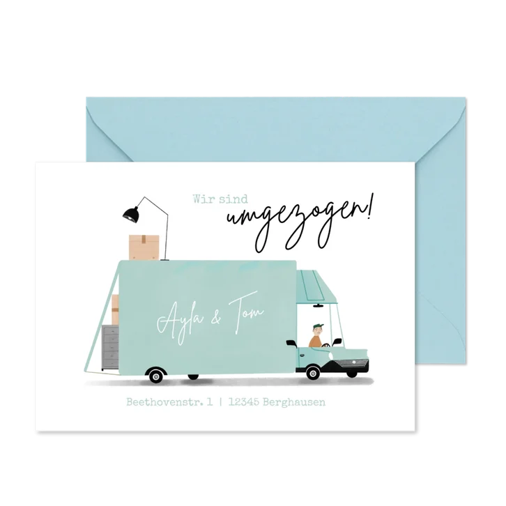 Umzugskarte Umzugswagen