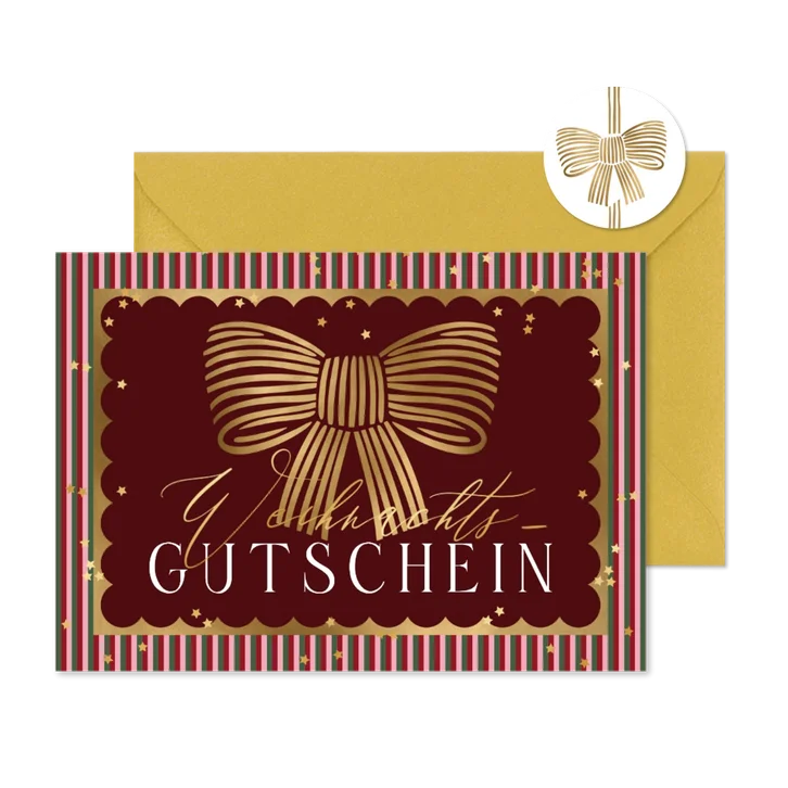 Weihnachtsgutschein Karte Dankeschön Mitarbeiter