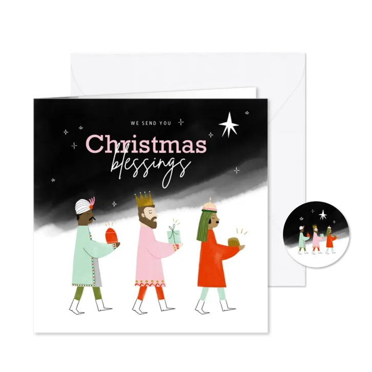 Weihnachtskarte 'Drei Könige'