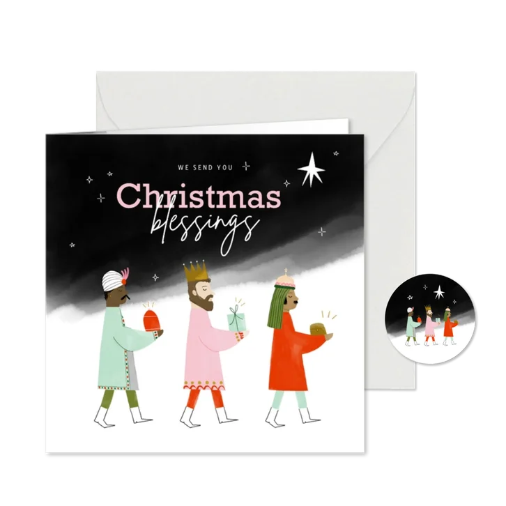 Weihnachtskarte 'Drei Könige'