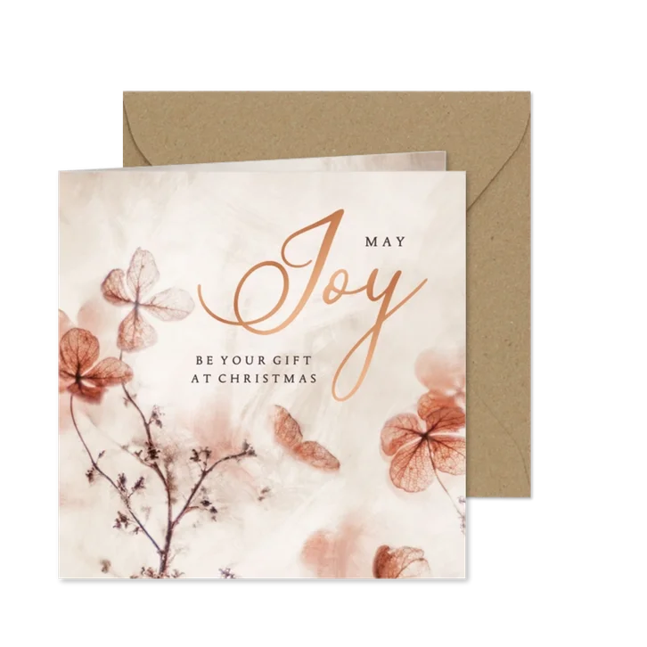 Weihnachtskarte 'Joy'