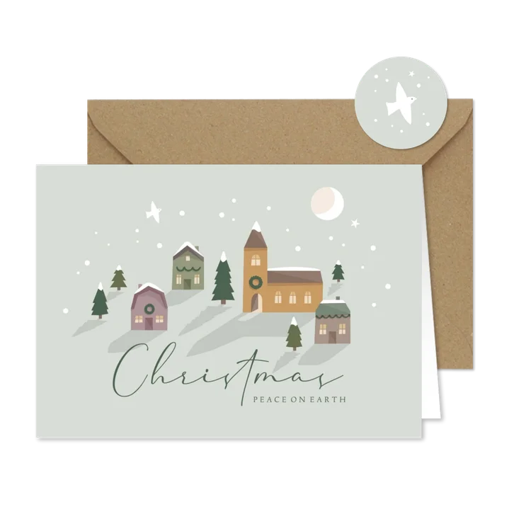 Weihnachtskarte Weihnachtsdorf