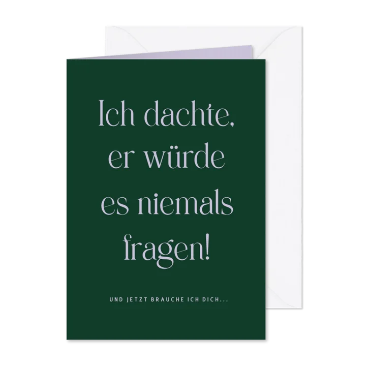 Witzige Karte Brautjungfer fragen