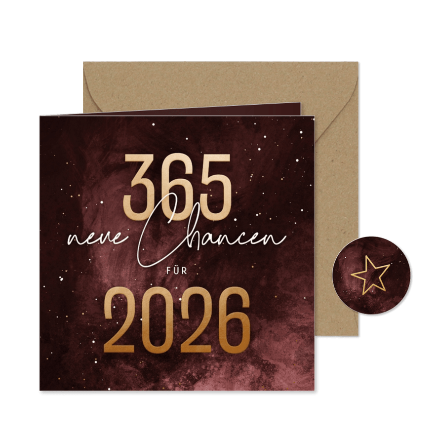 366 neue Chancen für 2026 - Karteneindruck