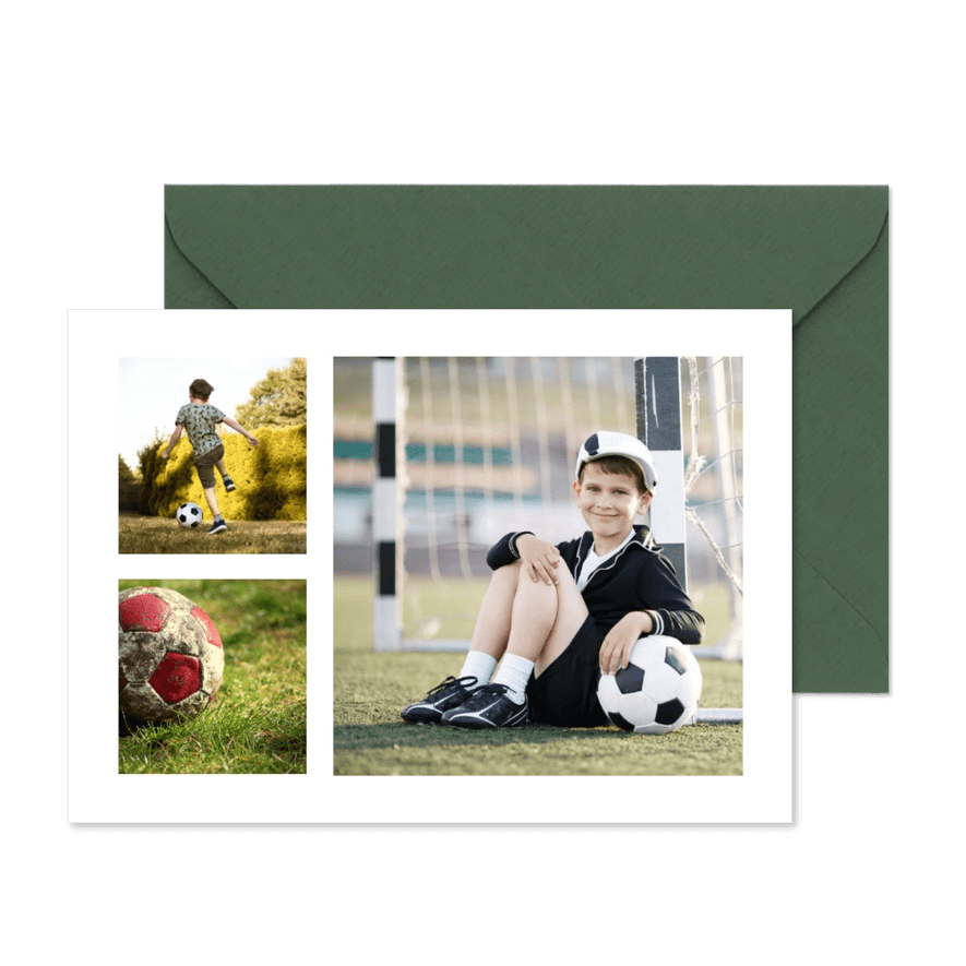 Collagekarte drei Fotos - Karteneindruck
