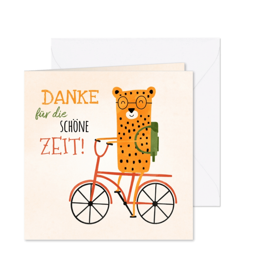 Danke sagen Kindergarten Grußkarte - Karteneindruck