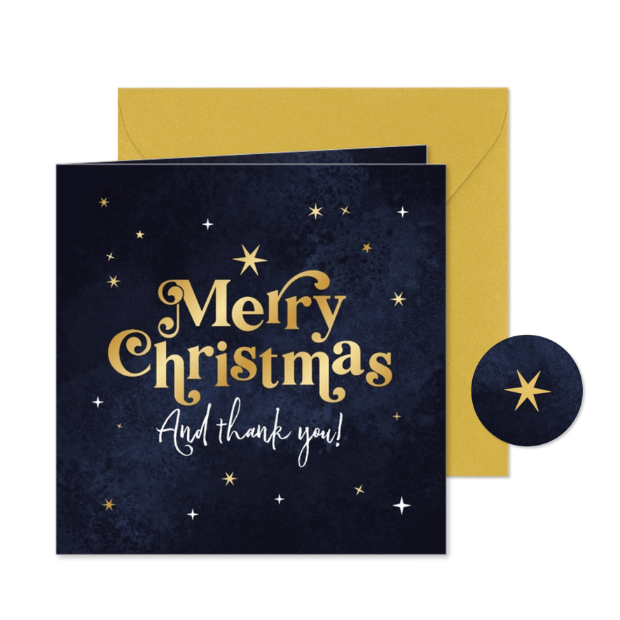 Dankeskarte Geschäftlich Weihnachten International - Kartenvorschau
