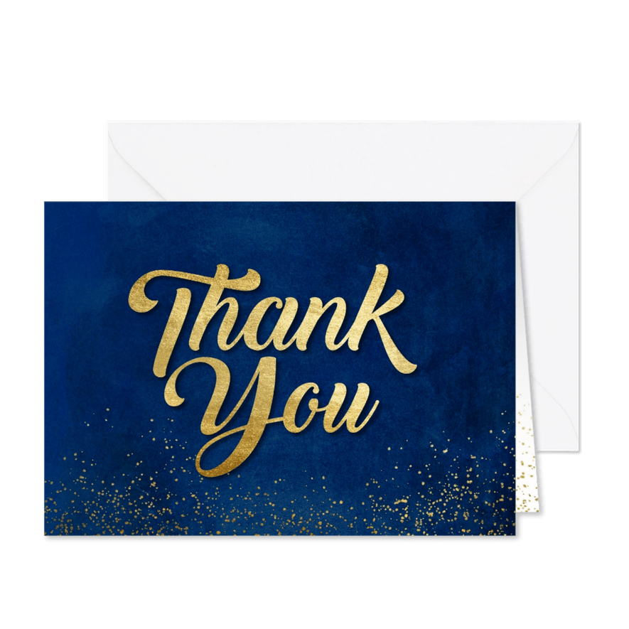 Dankeskarte 'Thank you' - Karteneindruck