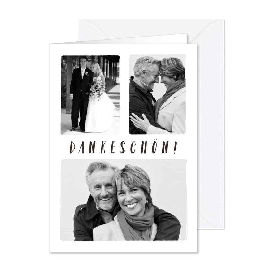 Danksagungskarte Hochzeitsjubiläum Fotos - Karteneindruck