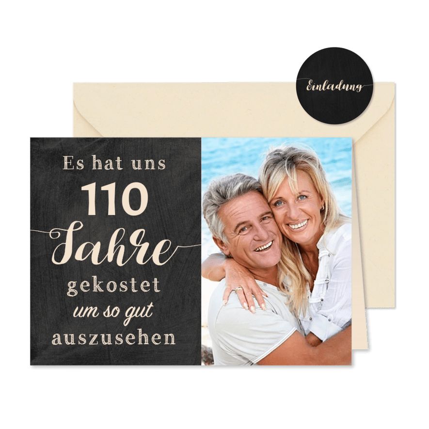 Einladung Gemeinsam Gut aussehen 110 - Karteneindruck
