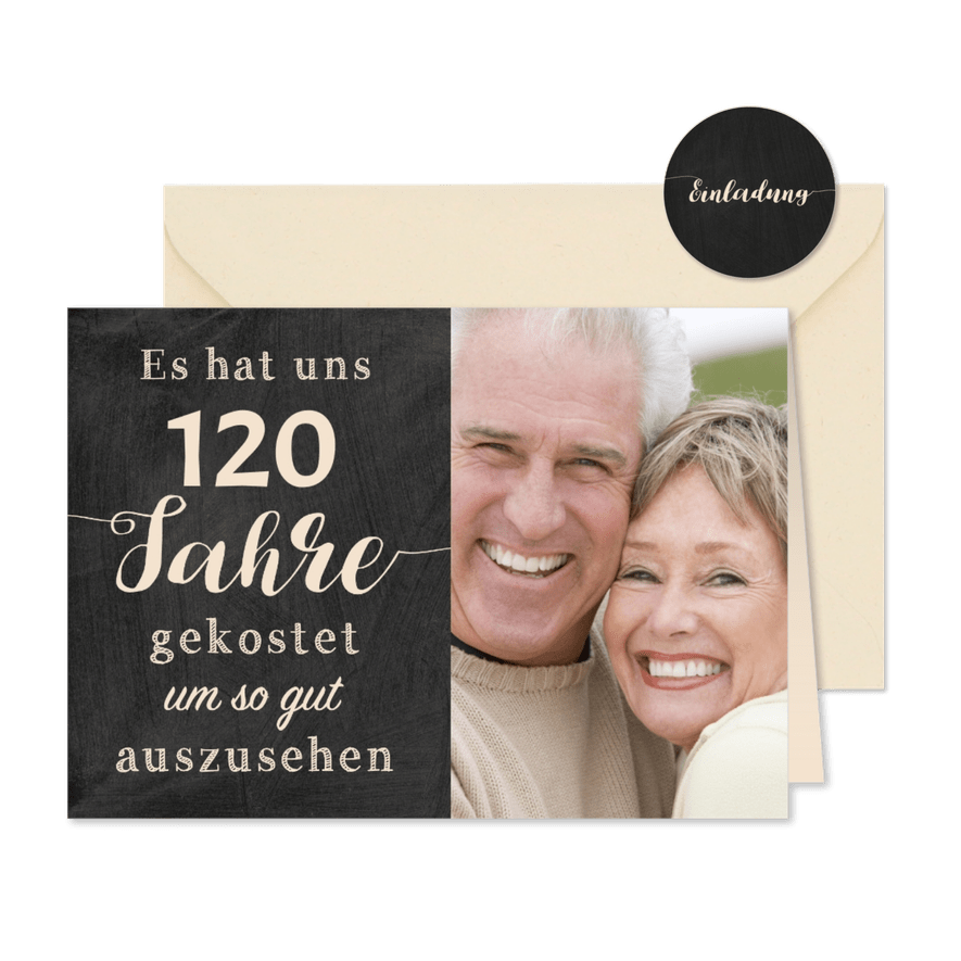 Einladung Gemeinsam Gut aussehen 120 - Karteneindruck