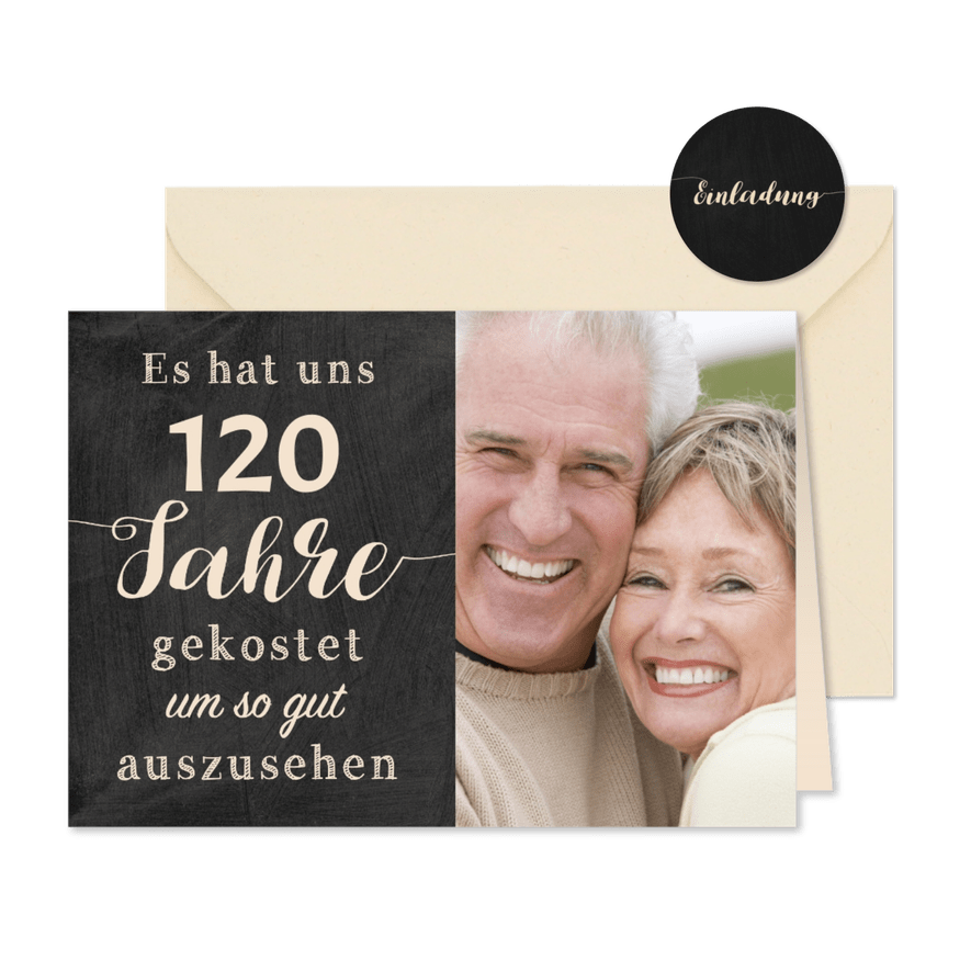 Einladung Gemeinsam Gut aussehen 120 - Karteneindruck