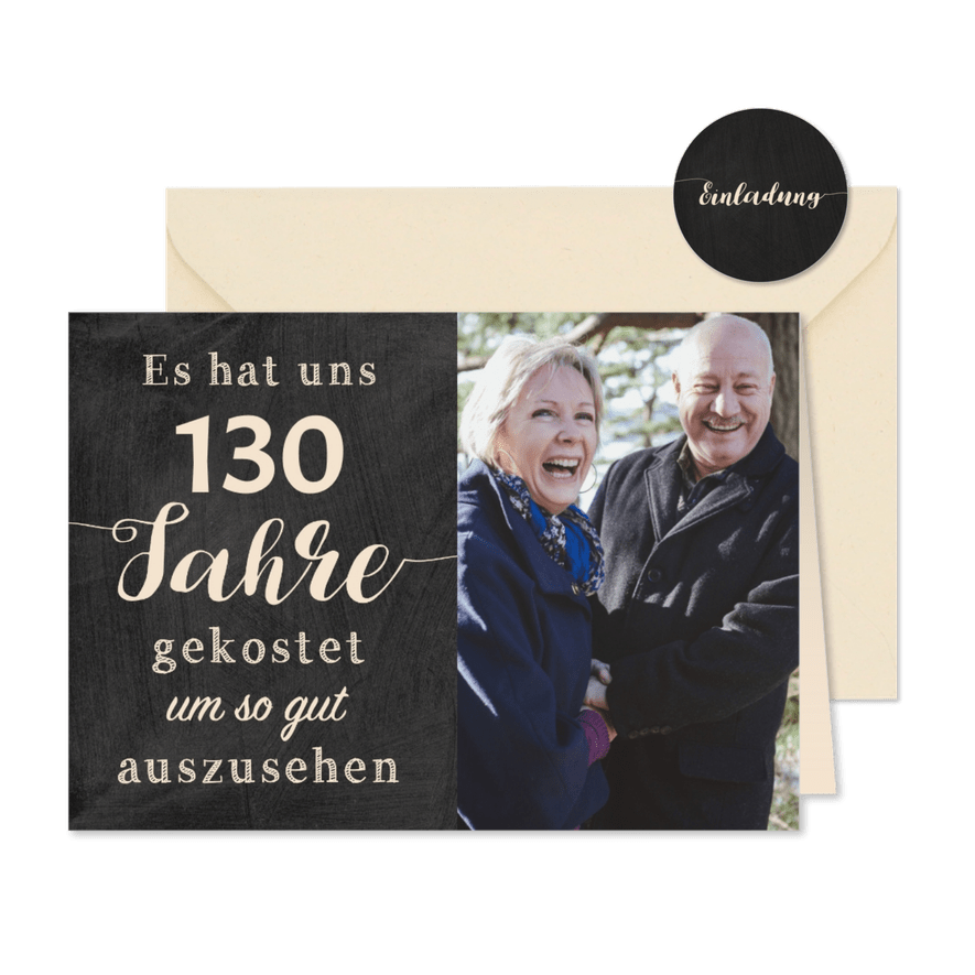 Einladung Gemeinsam Gut aussehen 130 - Karteneindruck