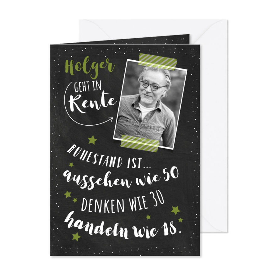 Einladung zum Renteneintritt Ruhestand ist... - Karteneindruck