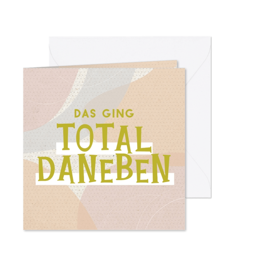 Entschuldigungskarte im Comicstil - Karteneindruck