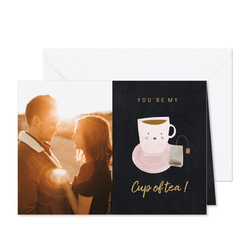 Foto-Grußkarte 'My cup of tea' - Karteneindruck