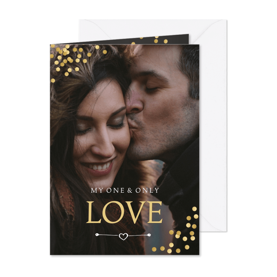 Foto-Grußkarte My one and only love - Karteneindruck