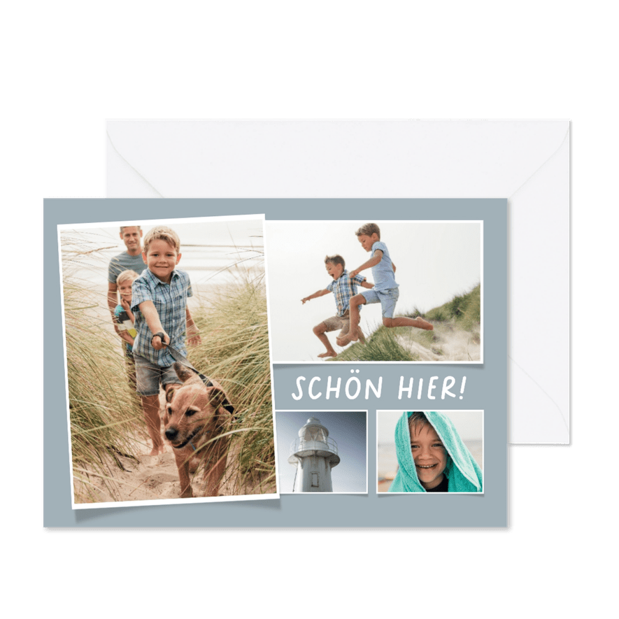 Foto-Postkarte 4 Fotos - Kartenvorschau
