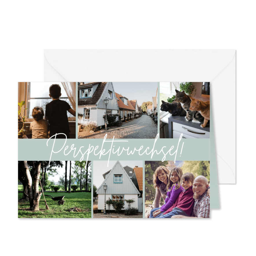 Foto-Umzugskarte Bilderreihe Perspektivwechsel - Kartenvorschau