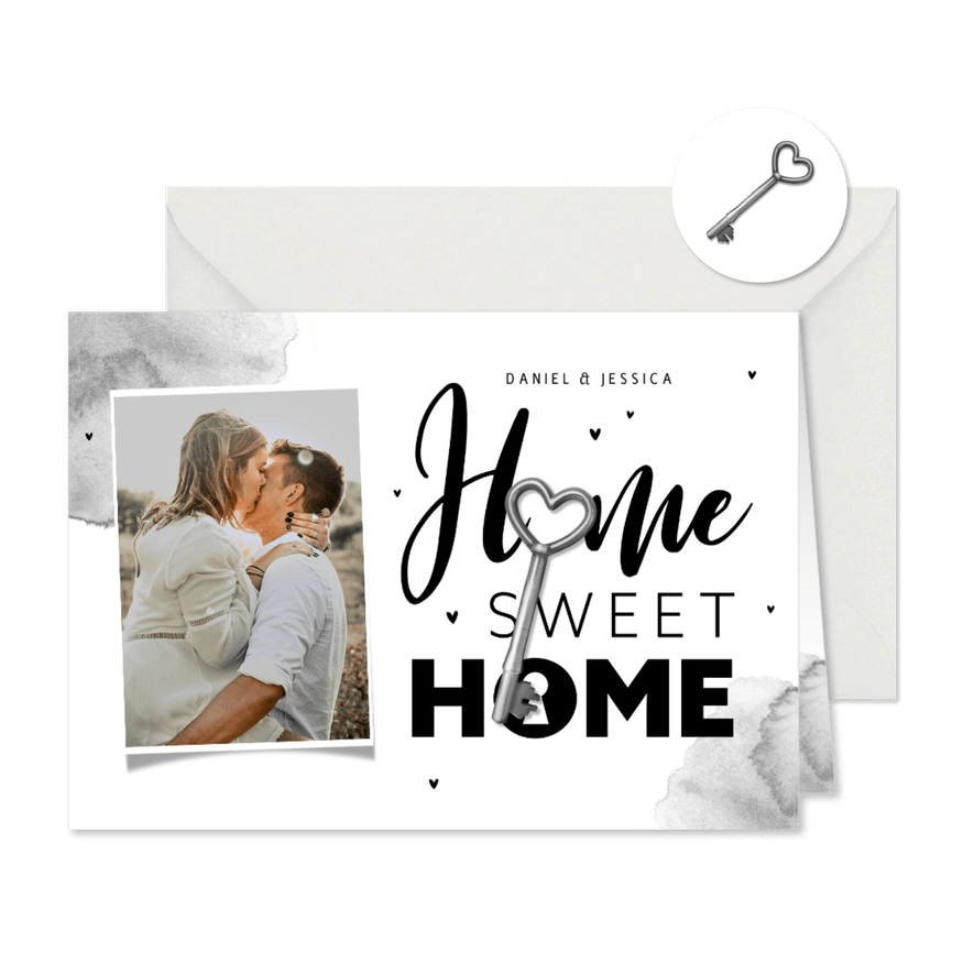 Foto-Umzugskarte 'Home Sweet Home' - Karteneindruck