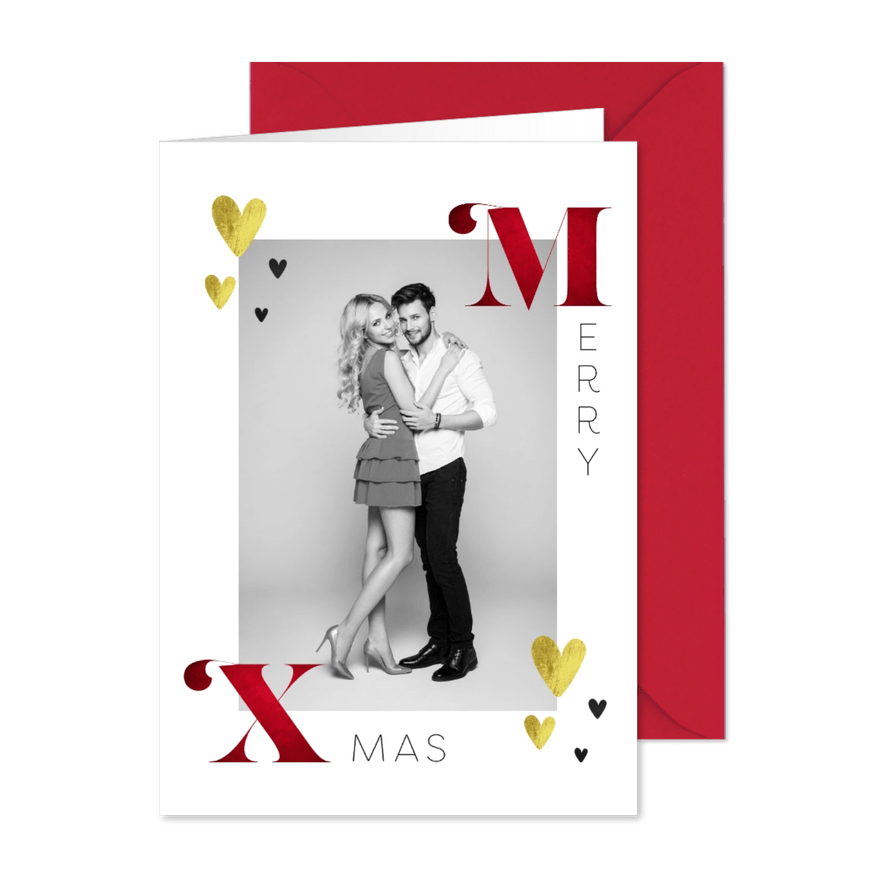 Foto-Weihnachtskarte Merry Xmas - Karteneindruck