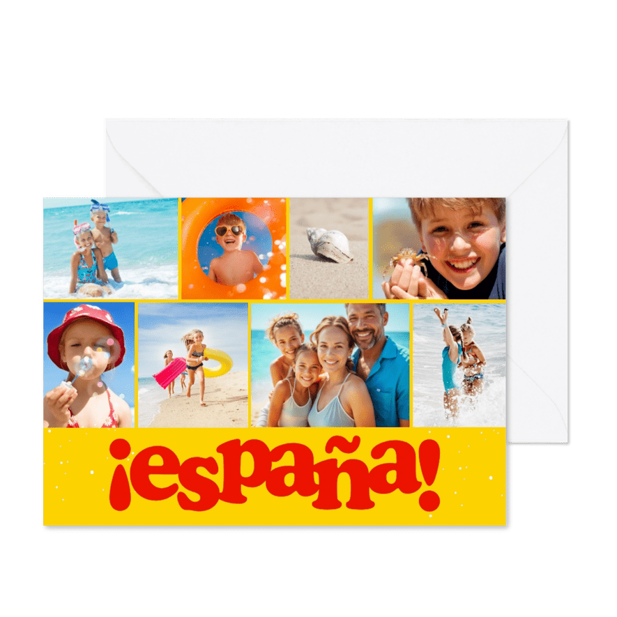 Fotocollagekarte 'España' Grüße aus Spanien - Kartenvorschau
