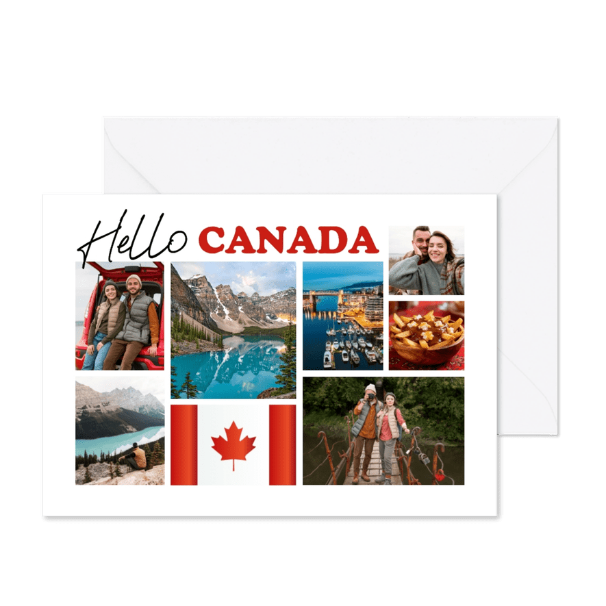 Fotocollagekarte Grüße aus Canada. - Kartenvorschau
