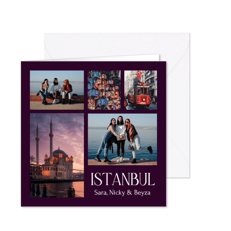 Fotocollagekarte Grüße Istanbul-Türkei - Kartenvorschau
