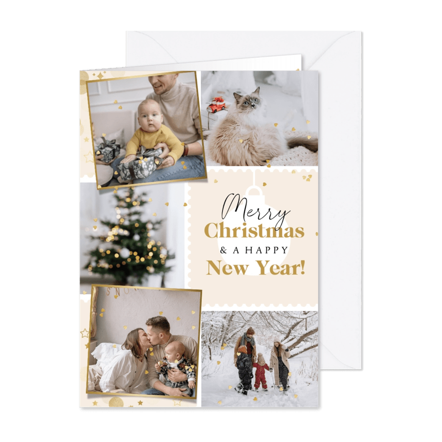 Fotogrußkarte Weihnachten 'Merry Christmas' - Karteneindruck