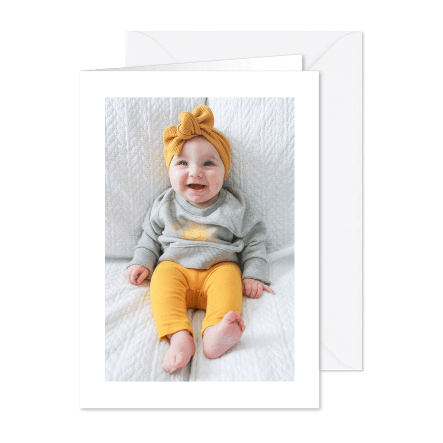 Fotokarte 1 Foto Rechteck Hochformat - Karteneindruck
