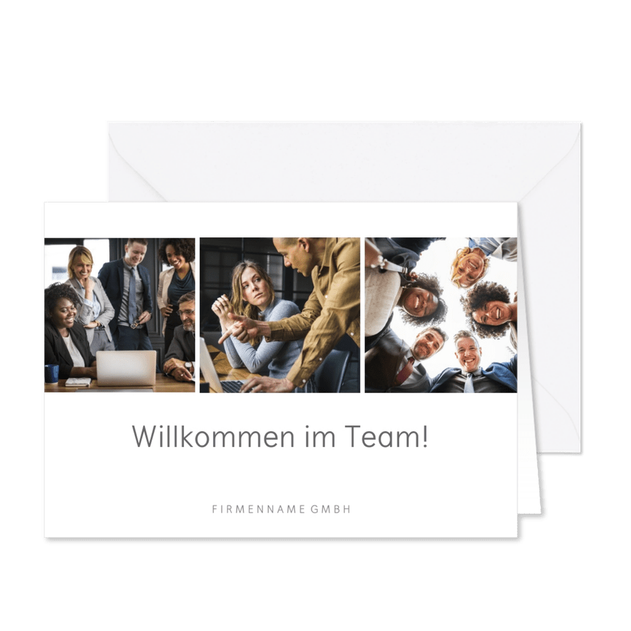 Fotokarte Bilderreihe drei Fotos  - Karteneindruck
